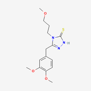 molecular formula C15H21N3O3S B4858790 5-(3,4-dimethoxybenzyl)-4-(3-methoxypropyl)-4H-1,2,4-triazole-3-thiol 