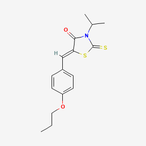 3-isopropyl-5-(4-propoxybenzylidene)-2-thioxo-1,3-thiazolidin-4-one