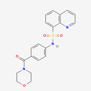 N-[4-(4-morpholinylcarbonyl)phenyl]-8-quinolinesulfonamide