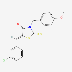 5-(3-chlorobenzylidene)-3-(4-methoxybenzyl)-2-thioxo-1,3-thiazolidin-4-one