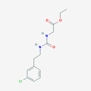 ETHYL 2-({[(3-CHLOROPHENETHYL)AMINO]CARBONYL}AMINO)ACETATE