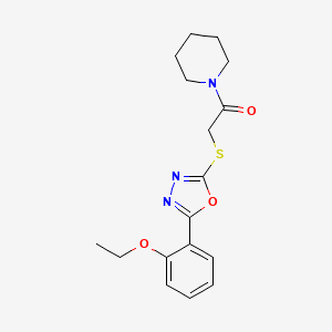 1-({[5-(2-ethoxyphenyl)-1,3,4-oxadiazol-2-yl]thio}acetyl)piperidine