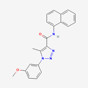 1-(3-methoxyphenyl)-5-methyl-N-(naphthalen-1-yl)-1H-1,2,3-triazole-4-carboxamide