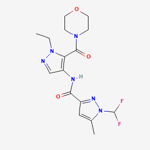 1-(DIFLUOROMETHYL)-N~3~-[1-ETHYL-5-(MORPHOLINOCARBONYL)-1H-PYRAZOL-4-YL]-5-METHYL-1H-PYRAZOLE-3-CARBOXAMIDE