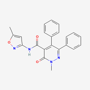 2-METHYL-N-(5-METHYL-1,2-OXAZOL-3-YL)-3-OXO-5,6-DIPHENYL-2,3-DIHYDROPYRIDAZINE-4-CARBOXAMIDE