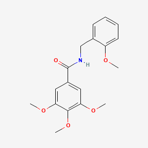 3,4,5-trimethoxy-N-[(2-methoxyphenyl)methyl]benzamide