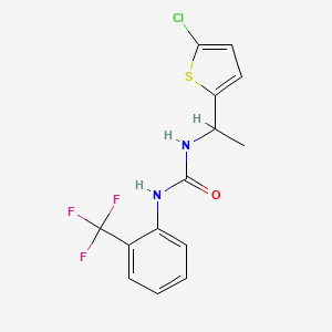 N-[1-(5-chloro-2-thienyl)ethyl]-N'-[2-(trifluoromethyl)phenyl]urea