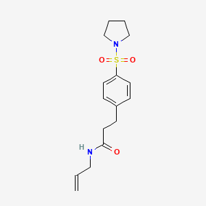 N-(PROP-2-EN-1-YL)-3-[4-(PYRROLIDINE-1-SULFONYL)PHENYL]PROPANAMIDE