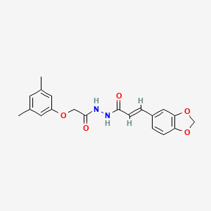 3-(1,3-benzodioxol-5-yl)-N'-[(3,5-dimethylphenoxy)acetyl]acrylohydrazide