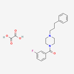 1-(3-fluorobenzoyl)-4-(3-phenylpropyl)piperazine oxalate