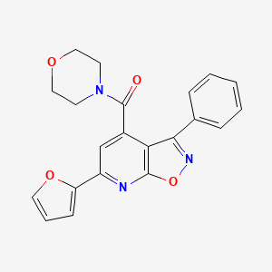 [6-(2-FURYL)-3-PHENYLISOXAZOLO[5,4-B]PYRIDIN-4-YL](MORPHOLINO)METHANONE