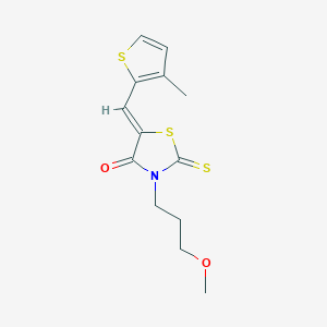 3-(3-methoxypropyl)-5-[(3-methyl-2-thienyl)methylene]-2-thioxo-1,3-thiazolidin-4-one