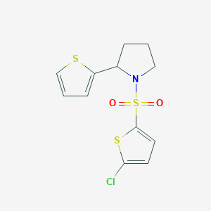 1-[(5-chloro-2-thienyl)sulfonyl]-2-(2-thienyl)pyrrolidine