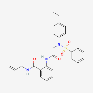 N-allyl-2-{[N-(4-ethylphenyl)-N-(phenylsulfonyl)glycyl]amino}benzamide