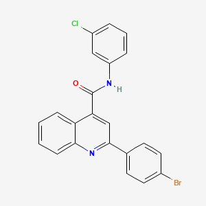 2-(4-bromophenyl)-N-(3-chlorophenyl)quinoline-4-carboxamide