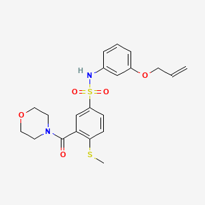 N-[3-(allyloxy)phenyl]-4-(methylthio)-3-(4-morpholinylcarbonyl)benzenesulfonamide