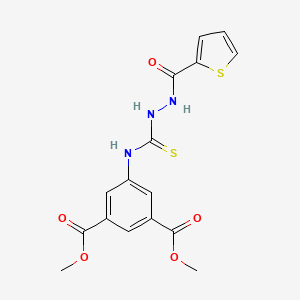 DIMETHYL 5-({[2-(2-THIENYLCARBONYL)HYDRAZINO]CARBOTHIOYL}AMINO)ISOPHTHALATE