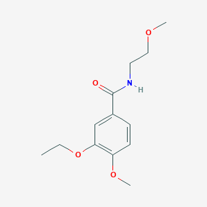 3-ethoxy-4-methoxy-N-(2-methoxyethyl)benzamide