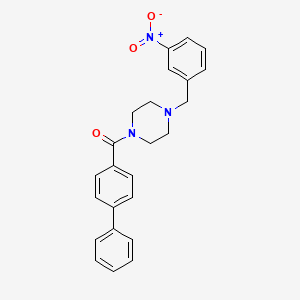 Biphenyl-4-yl[4-(3-nitrobenzyl)piperazin-1-yl]methanone