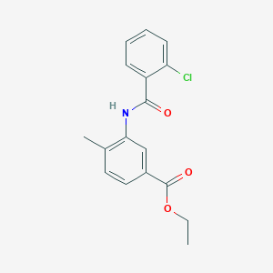 ethyl 3-[(2-chlorobenzoyl)amino]-4-methylbenzoate