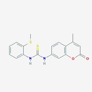 N-(4-methyl-2-oxo-2H-chromen-7-yl)-N'-[2-(methylthio)phenyl]thiourea