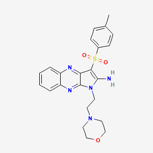 3-[(4-methylphenyl)sulfonyl]-1-[2-(4-morpholinyl)ethyl]-1H-pyrrolo[2,3-b]quinoxalin-2-amine