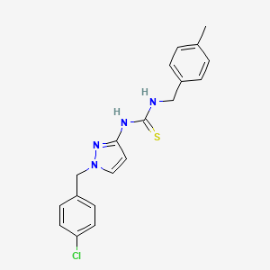 N-[1-(4-chlorobenzyl)-1H-pyrazol-3-yl]-N'-(4-methylbenzyl)thiourea