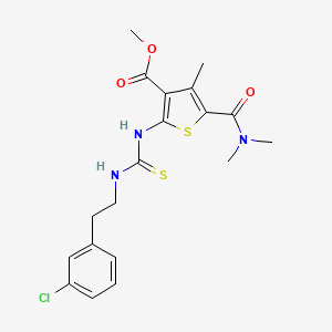 methyl 2-[({[2-(3-chlorophenyl)ethyl]amino}carbonothioyl)amino]-5-[(dimethylamino)carbonyl]-4-methyl-3-thiophenecarboxylate