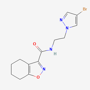 N~3~-[2-(4-BROMO-1H-PYRAZOL-1-YL)ETHYL]-4,5,6,7-TETRAHYDRO-1,2-BENZISOXAZOLE-3-CARBOXAMIDE