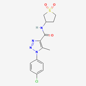 1-(4-chlorophenyl)-N-(1,1-dioxidotetrahydrothiophen-3-yl)-5-methyl-1H-1,2,3-triazole-4-carboxamide