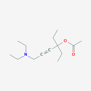 molecular formula C14H25NO2 B4859239 [6-(Diethylamino)-3-ethylhex-4-yn-3-yl] acetate 