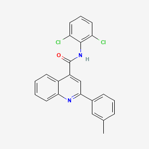 N-(2,6-dichlorophenyl)-2-(3-methylphenyl)-4-quinolinecarboxamide