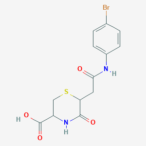 6-{2-[(4-Bromophenyl)amino]-2-oxoethyl}-5-oxothiomorpholine-3-carboxylic acid