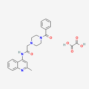 2-(4-benzoyl-1-piperazinyl)-N-(2-methyl-4-quinolinyl)acetamide oxalate