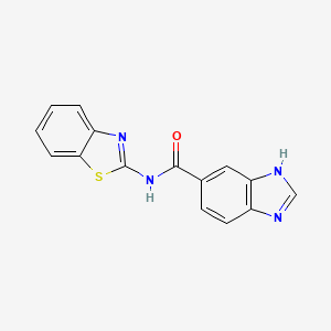 N-(1,3-benzothiazol-2-yl)-1H-1,3-benzodiazole-5-carboxamide