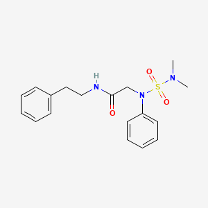 N~2~-[(dimethylamino)sulfonyl]-N~2~-phenyl-N~1~-(2-phenylethyl)glycinamide