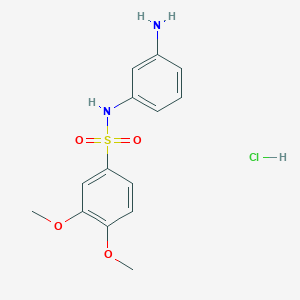 N-(3-aminophenyl)-3,4-dimethoxybenzenesulfonamide hydrochloride