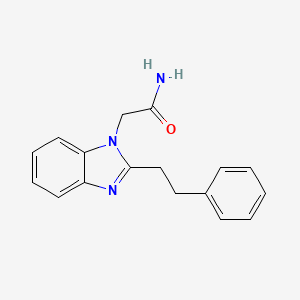 2-[2-(2-PHENYLETHYL)-1H-1,3-BENZODIAZOL-1-YL]ACETAMIDE