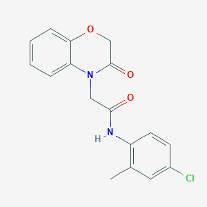 molecular formula C17H15ClN2O3 B4859348 N-(4-chloro-2-methylphenyl)-2-(3-oxo-2,3-dihydro-4H-1,4-benzoxazin-4-yl)acetamide 