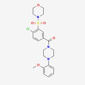 4-[(2-chloro-5-{[4-(2-methoxyphenyl)-1-piperazinyl]carbonyl}phenyl)sulfonyl]morpholine