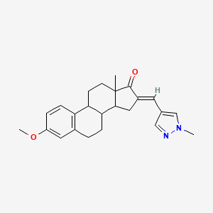 3-METHOXY-13-METHYL-16-[(E)-1-(1-METHYL-1H-PYRAZOL-4-YL)METHYLIDENE]-6,7,8,9,11,12,13,14,15,16-DECAHYDRO-17H-CYCLOPENTA[A]PHENANTHREN-17-ONE