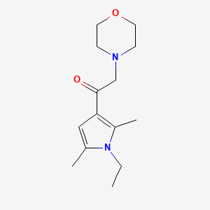 1-(1-ethyl-2,5-dimethyl-1H-pyrrol-3-yl)-2-(4-morpholinyl)ethanone