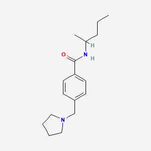 N-(1-methylbutyl)-4-(1-pyrrolidinylmethyl)benzamide