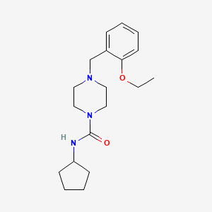 N-cyclopentyl-4-[(2-ethoxyphenyl)methyl]piperazine-1-carboxamide