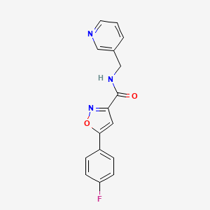 5-(4-FLUOROPHENYL)-N-[(PYRIDIN-3-YL)METHYL]-1,2-OXAZOLE-3-CARBOXAMIDE