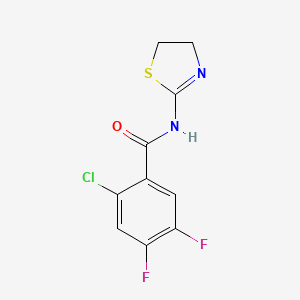 2-chloro-N-(4,5-dihydro-1,3-thiazol-2-yl)-4,5-difluorobenzamide