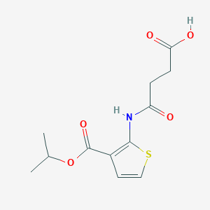 4-{[3-(isopropoxycarbonyl)-2-thienyl]amino}-4-oxobutanoic acid