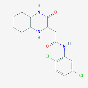 N-(2,5-dichlorophenyl)-2-(3-oxodecahydroquinoxalin-2-yl)acetamide