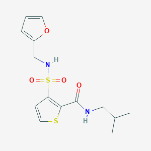 3-{[(2-furylmethyl)amino]sulfonyl}-N-isobutyl-2-thiophenecarboxamide