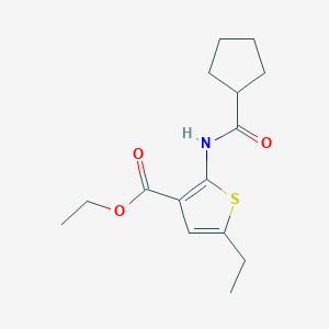 ethyl 2-[(cyclopentylcarbonyl)amino]-5-ethyl-3-thiophenecarboxylate